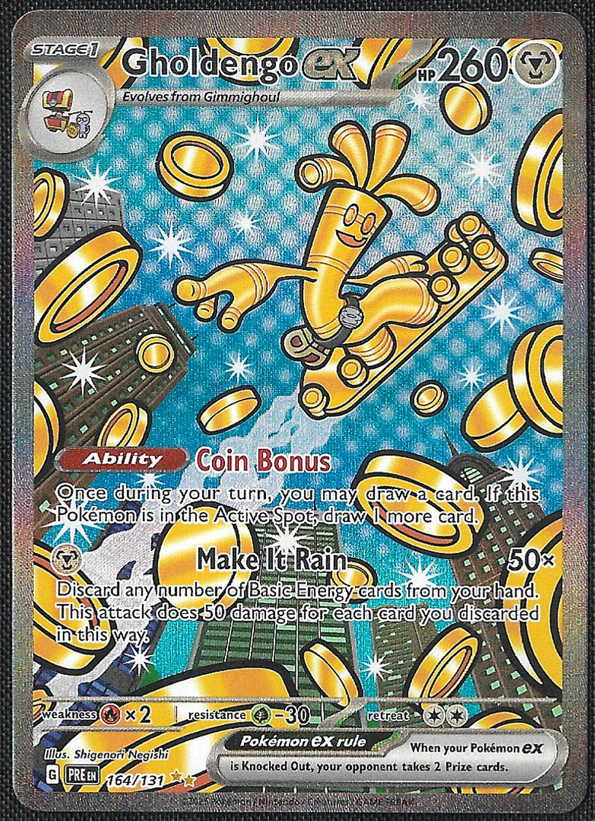 Gholdengo ex - 164/131 - Prismatic Evolutions - Special Illustration Rare