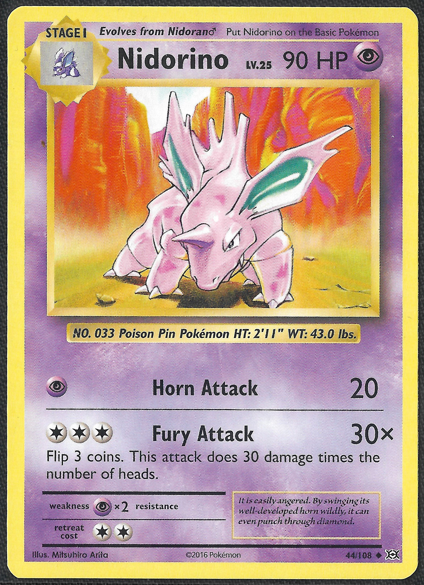 Nidorino - 44/108 - Evolutions - Uncommon