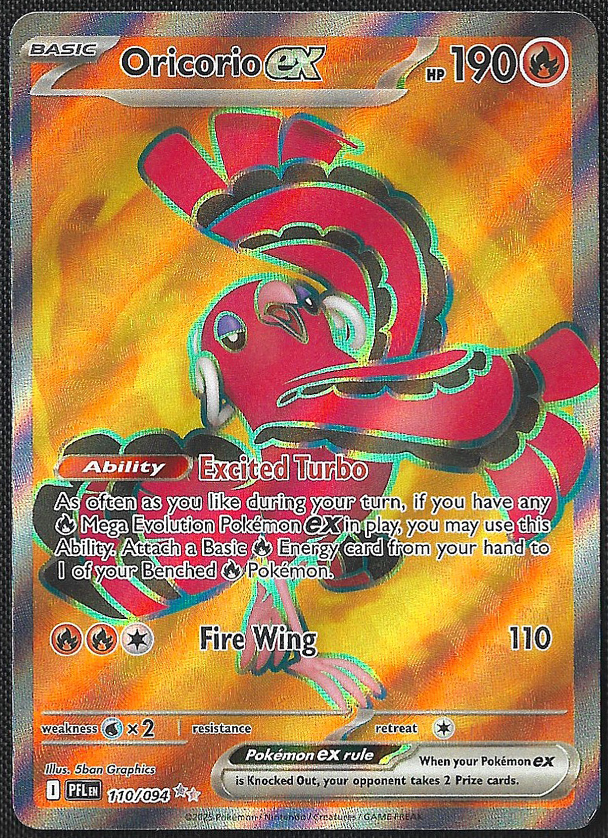 Oricorio ex - 110/94 - Phantasmal Flames - Ultra Rare