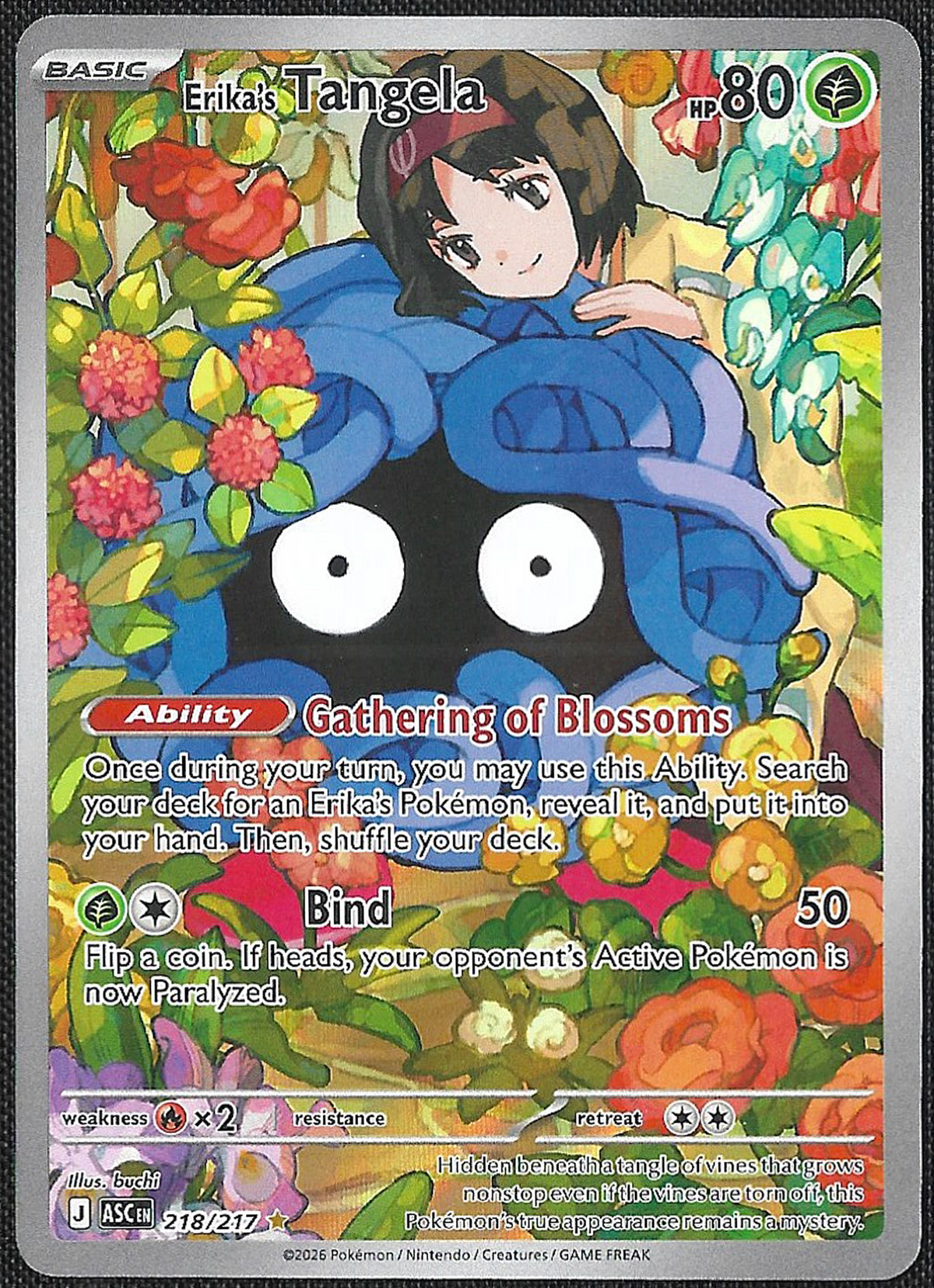 Erika's Tangela - 218/217 - Ascended Heroes - Illustration Rare