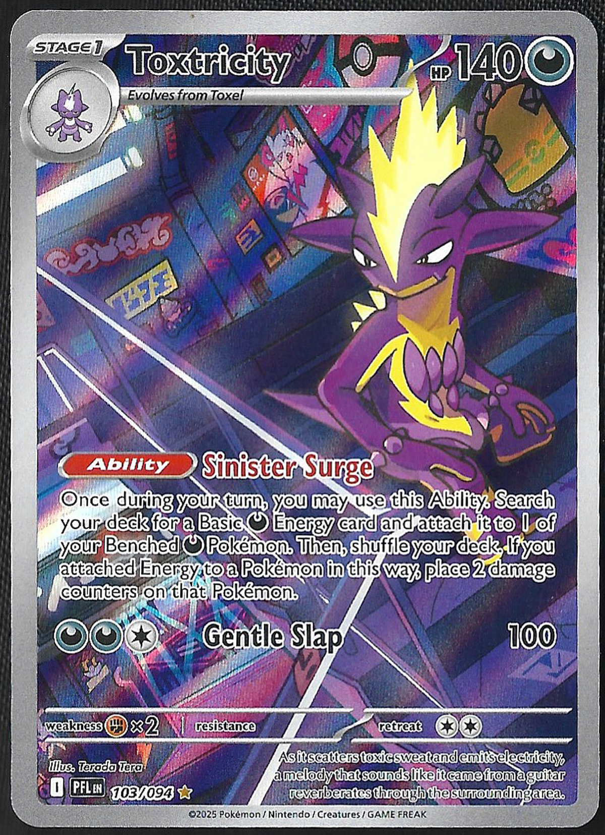 Toxtricity - 103/94 - Phantasmal Flames - Illustration Rare