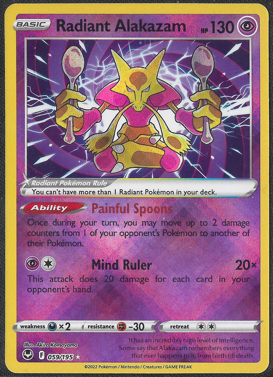Radiant Alakazam - 59/195 - Silver Tempest - Holo Rare