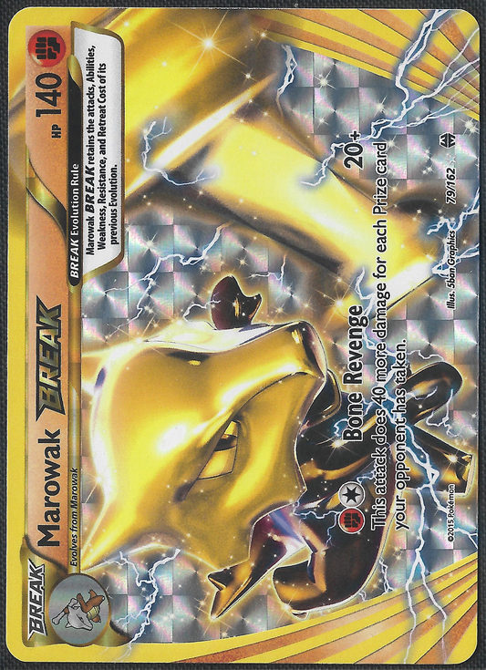 Marowak BREAK - 79/162 - BREAKThrough - Holo BREAK