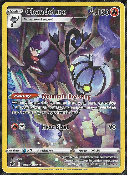 Chandelure - TG04/TG30 - Lost Origin Trainer Gallery - Holo Rare