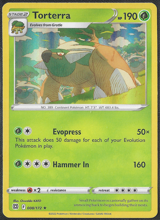 Torterra - 8/172 - Brilliant Stars - Holo Rare