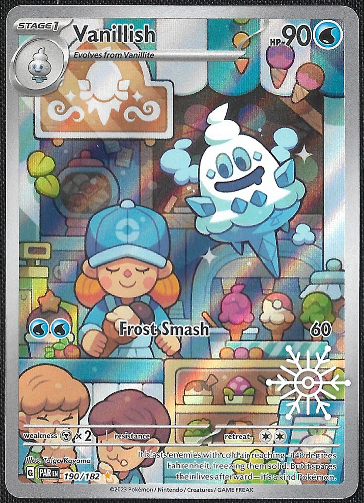 Vanillish - 190/182 - Paradox Rift - Illustration Rare - Holiday Calendar