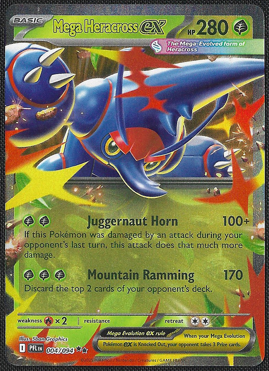 Mega Heracross ex - 4/94 - Phantasmal Flames - Double Rare