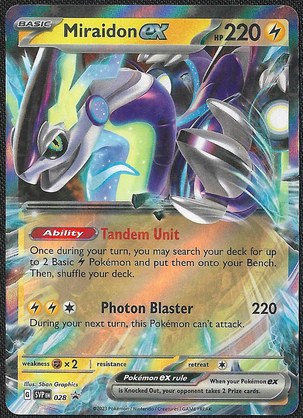 Miraidon ex - 28 - SVP Black Star Promos - Promo