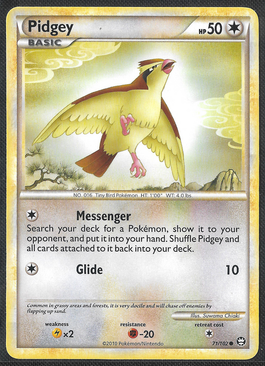 Pidgey - 71/102 - Triumphant - Common