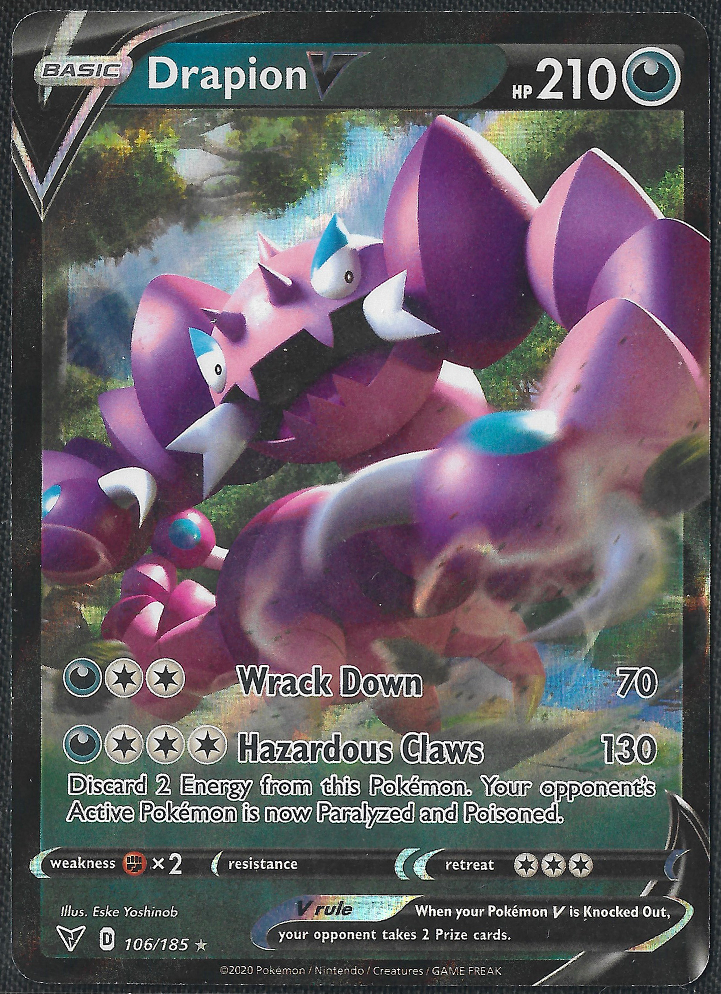 Drapion V - 106/185 - Vivid Voltage - Holo V
