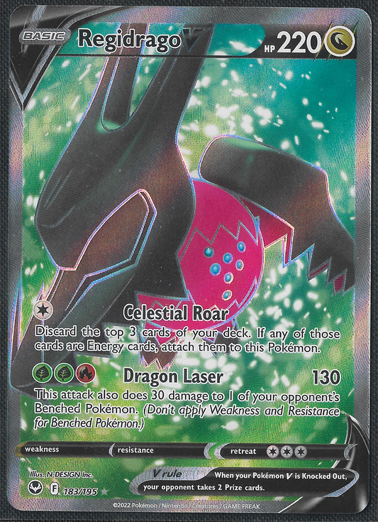 Regidrago V - 183/195 - Silver Tempest - Full Art