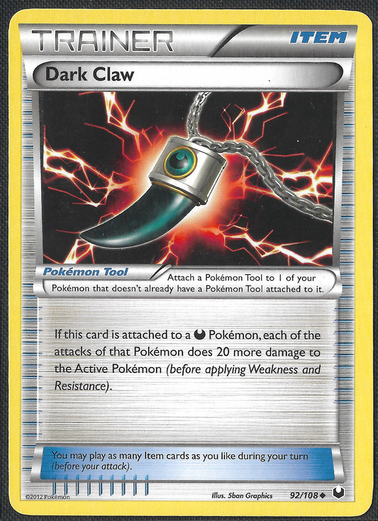 Dark Claw - 92/108 - Dark Explorers - Uncommon