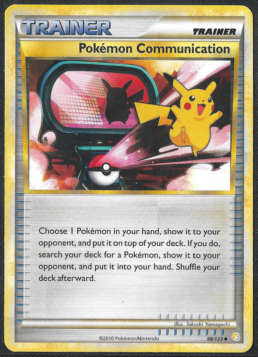 Pokemon Communication - 98/123 - HeartGold SoulSilver - Uncommon