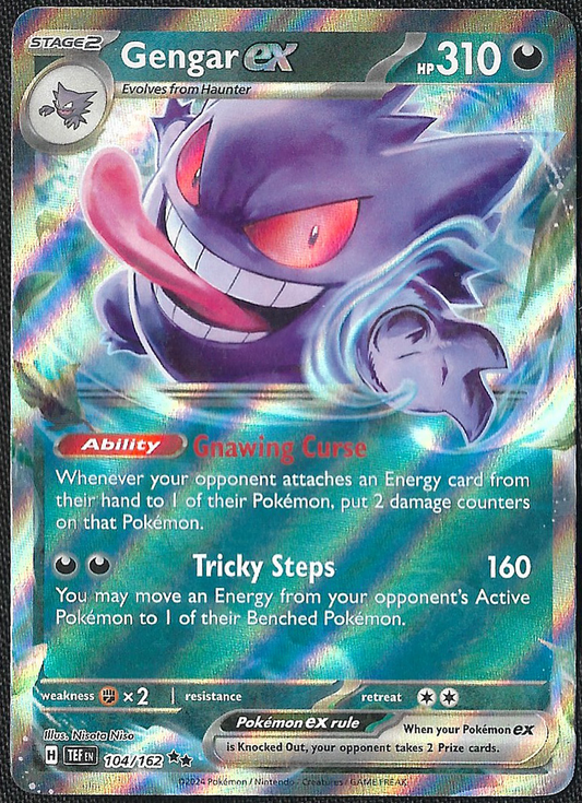 Gengar ex - 104/162 - Temporal Forces - Double Rare