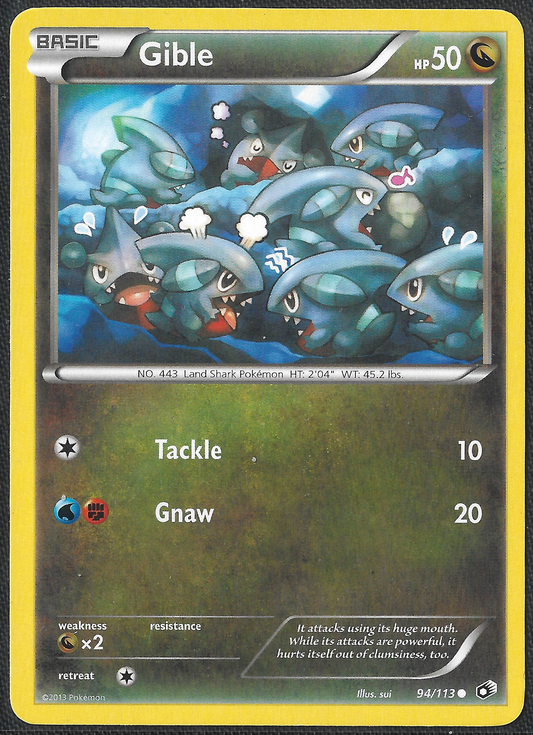 Gible - 94/113 - Legendary Treasures - Common
