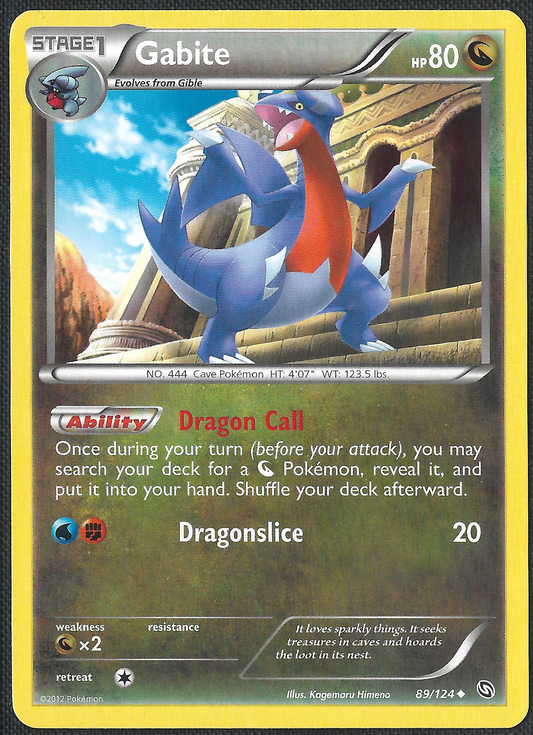 Gabite - 89/124 - Dragon's Exalted - Uncommon