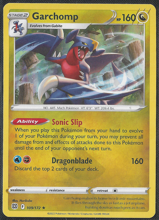 Garchomp - 109/172 - Brilliant Stars - Holo Rare