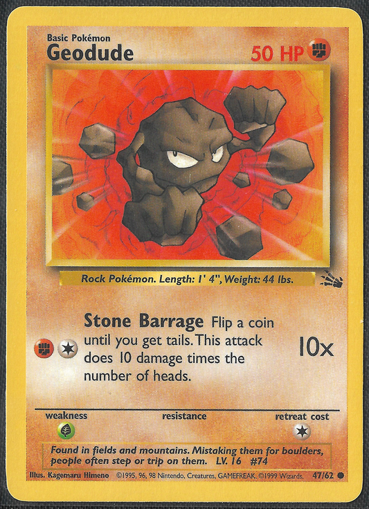 Geodude - 47/62 - Fossil - Common