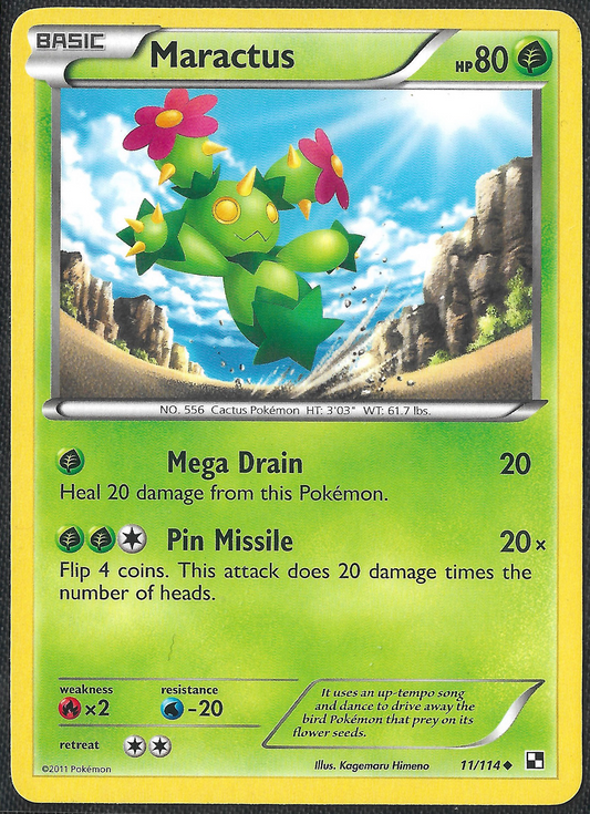Maractus - 11/114 - Black & White - Uncommon