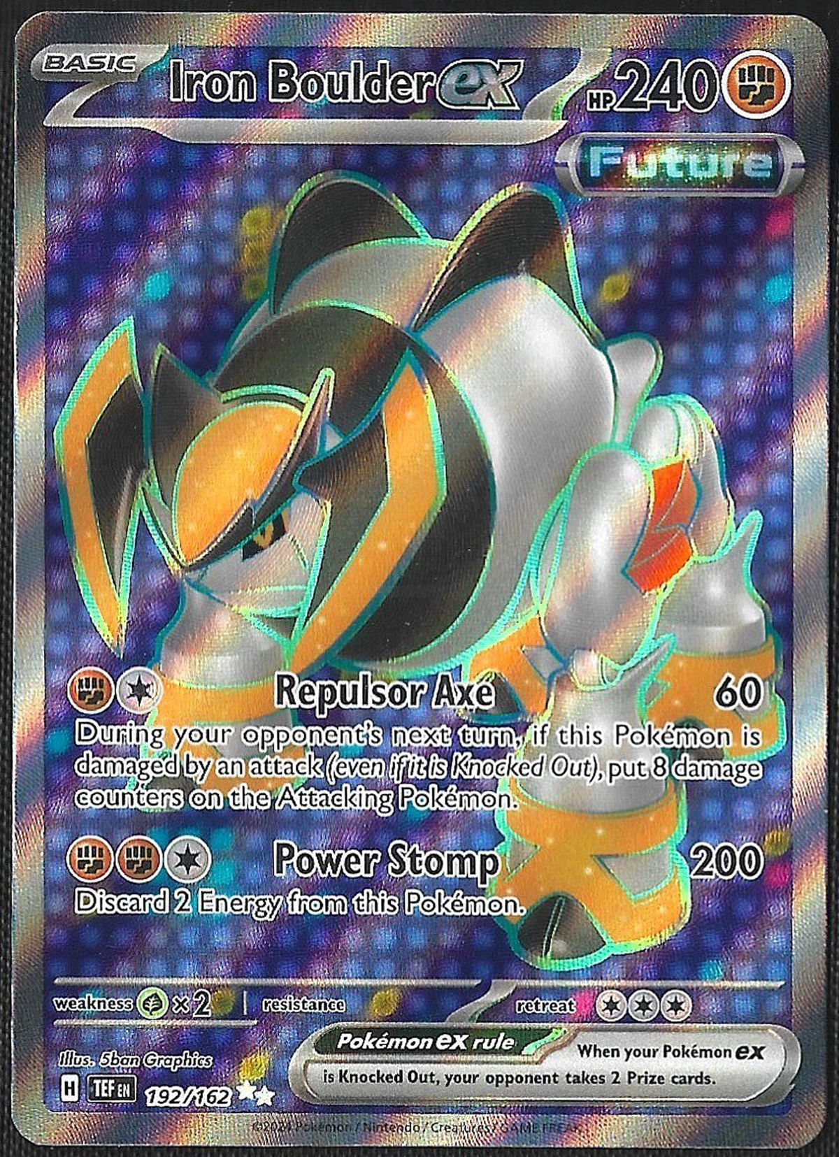 Iron Boulder ex - 192/162 - Temporal Forces - Ultra Rare