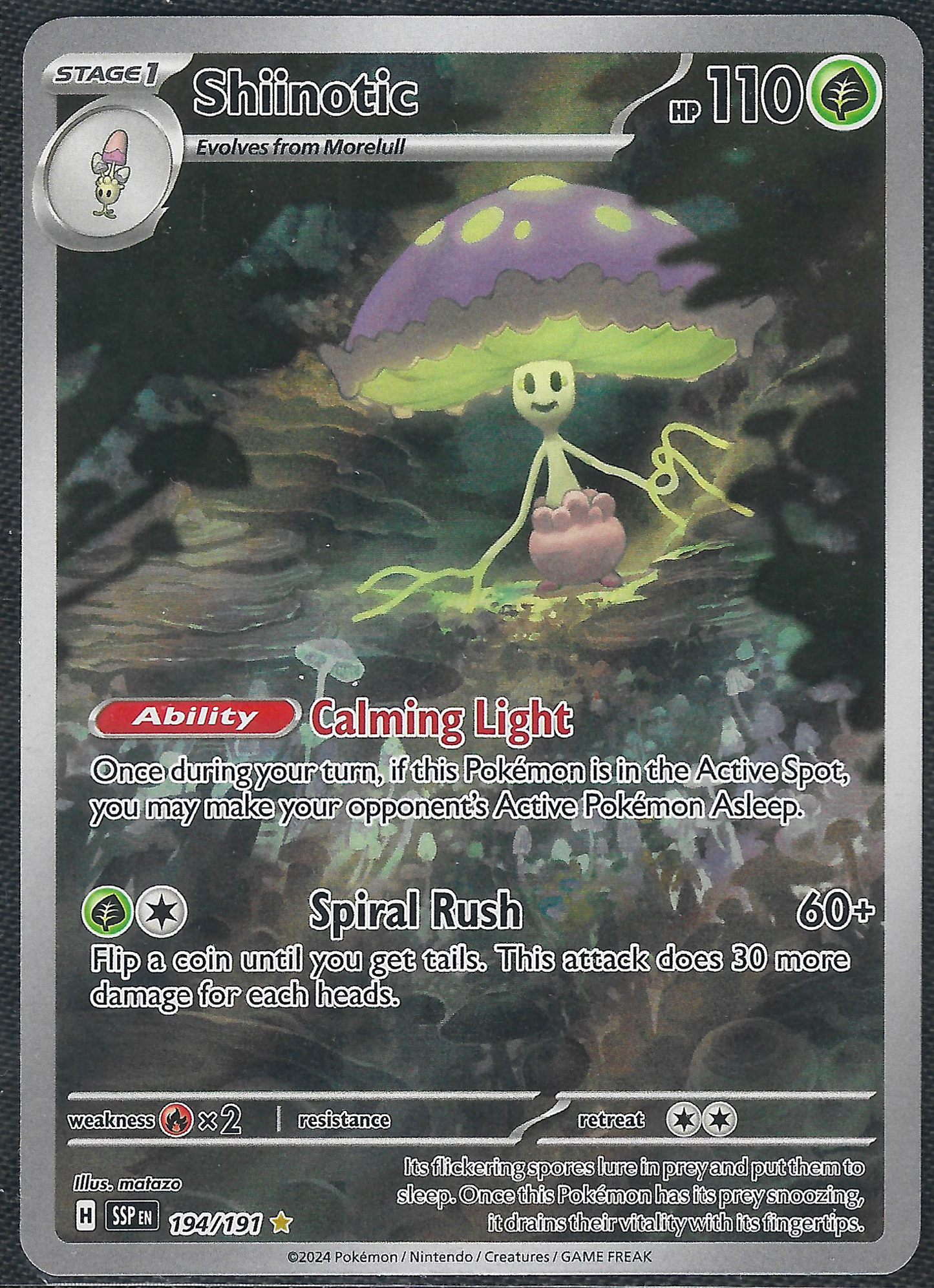 Shiinotic - 194/191 - Surging Sparks - Illustration Rare