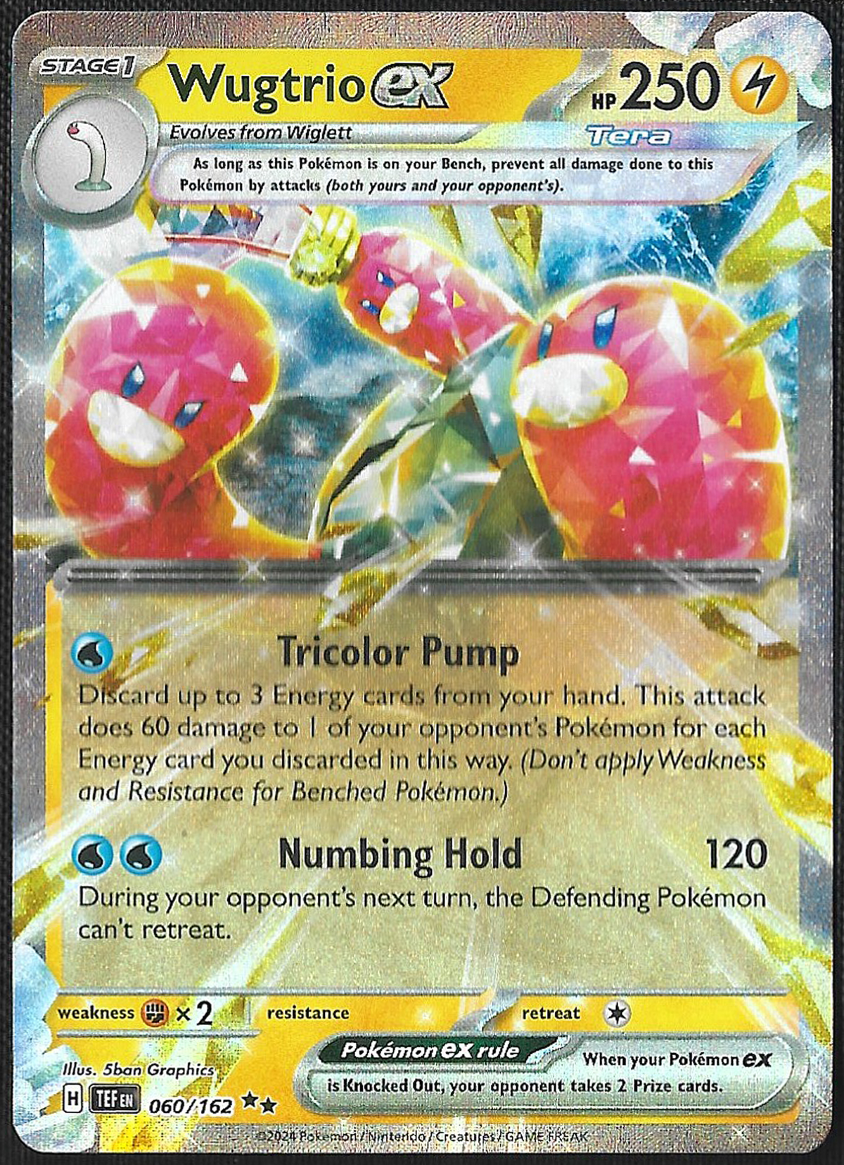 Wugtrio ex - 60/162 - Temporal Forces - Double Rare