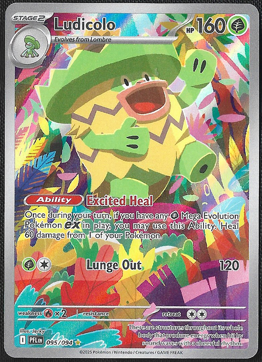 Ludicolo - 95/94 - Phantasmal Flames - Illustration Rare