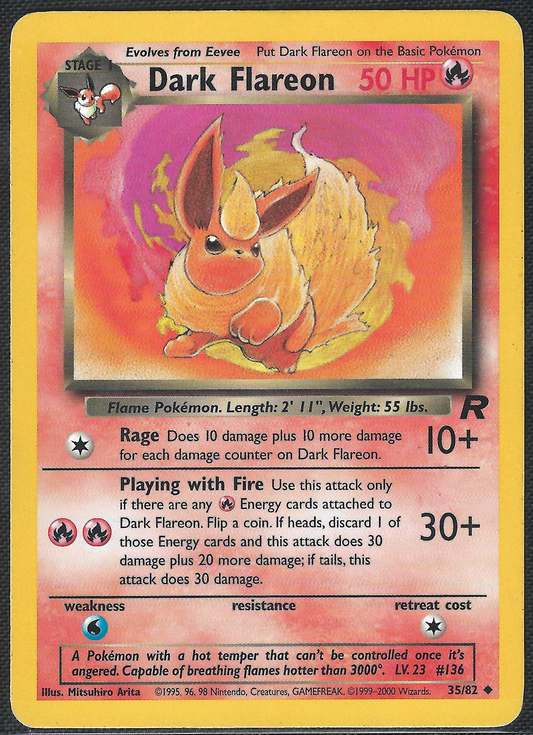 Dark Flareon - 35/82 - Team Rocket - Uncommon