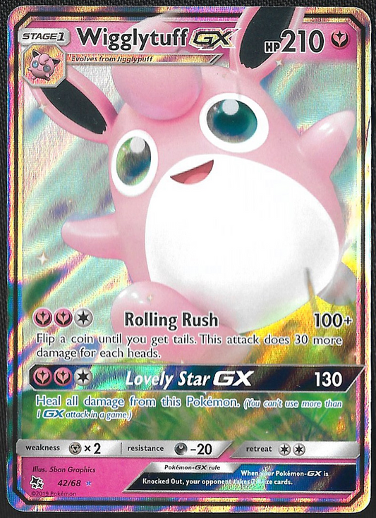 Wigglytuff GX - 42/68 - Hidden Fates - Ultra Rare