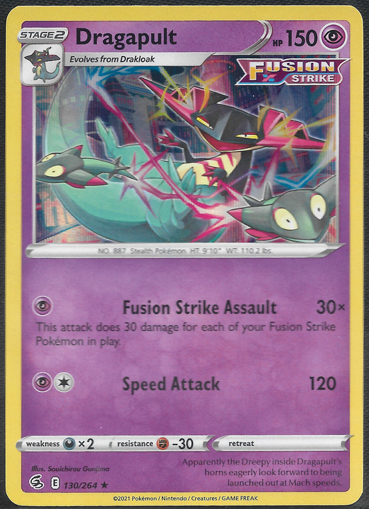 Dragapult - 130/264 - Fusion Strike - Holo Rare