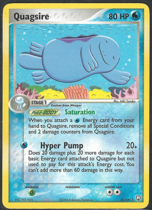 Quagsire - 26/109 - Rocket Returns - Rare