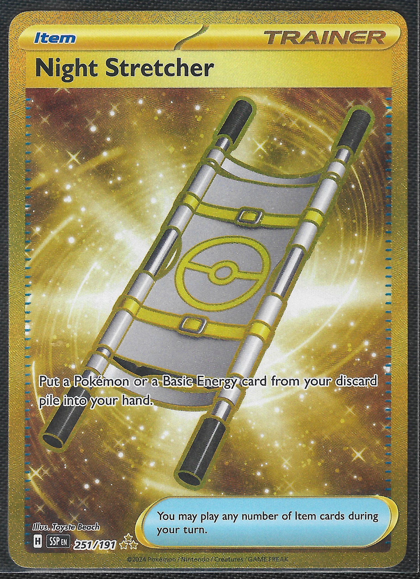 Night Stretcher - 251/191 - Surging Sparks - Secret Rare