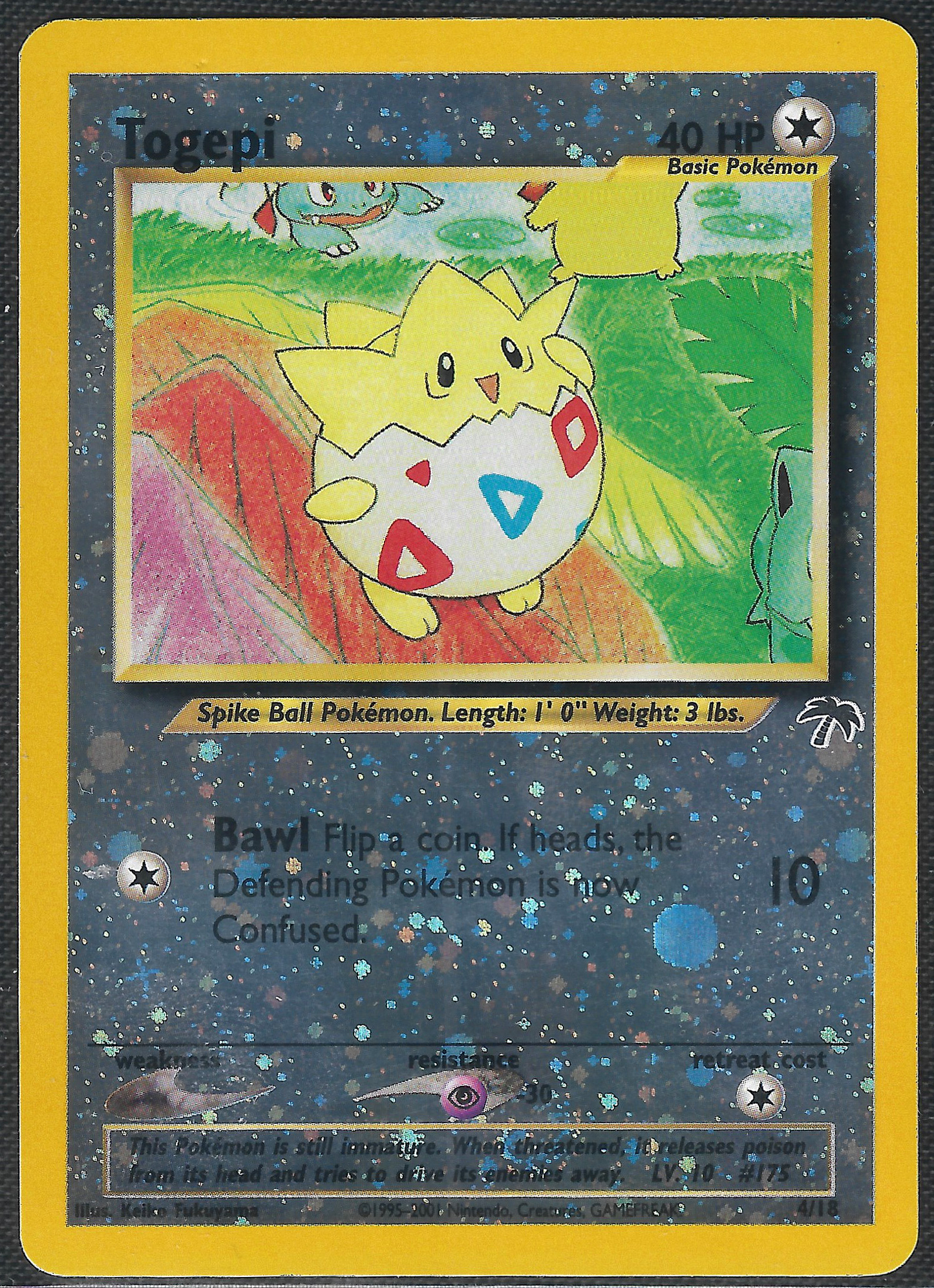 Togepi - 4/18 - Southern Islands - Reverse Holo