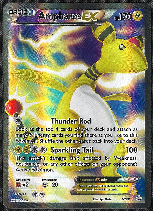 Ampharos EX - 87/98 - Ancient Origins - Ultra Rare