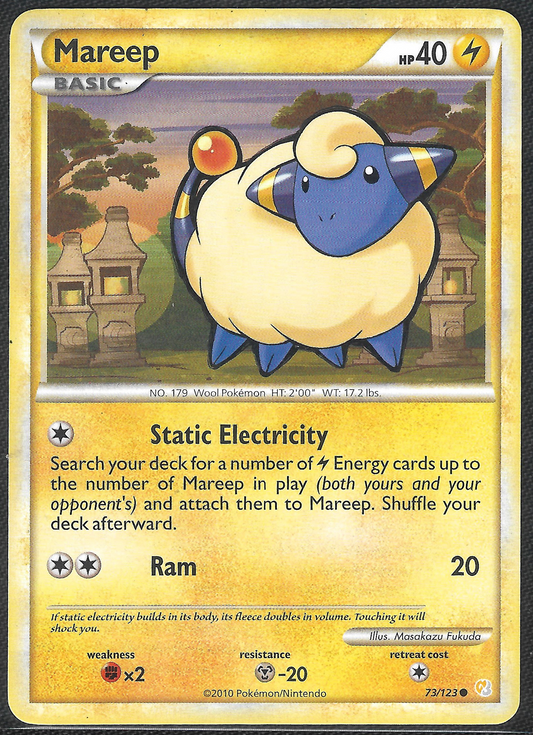Mareep - 73/123 - HeartGold SoulSilver - Common
