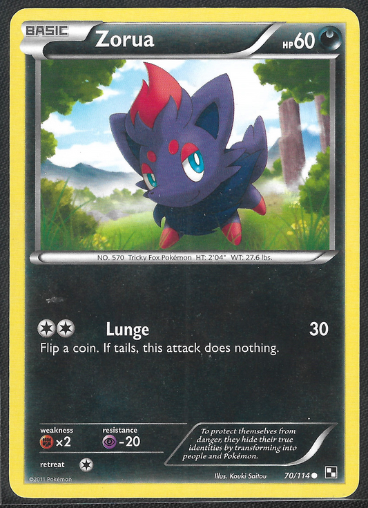 Zorua - 70/114 - Black & White - Common