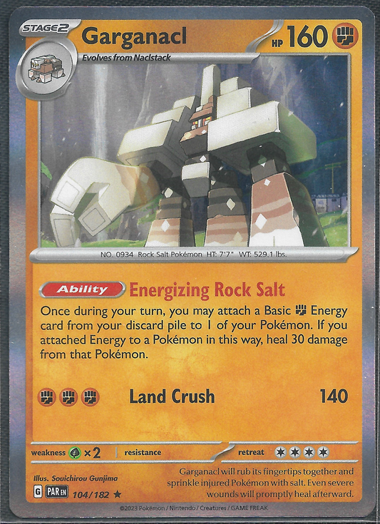 Garganacl - 104/182 - Paradox Rift - Holo Rare