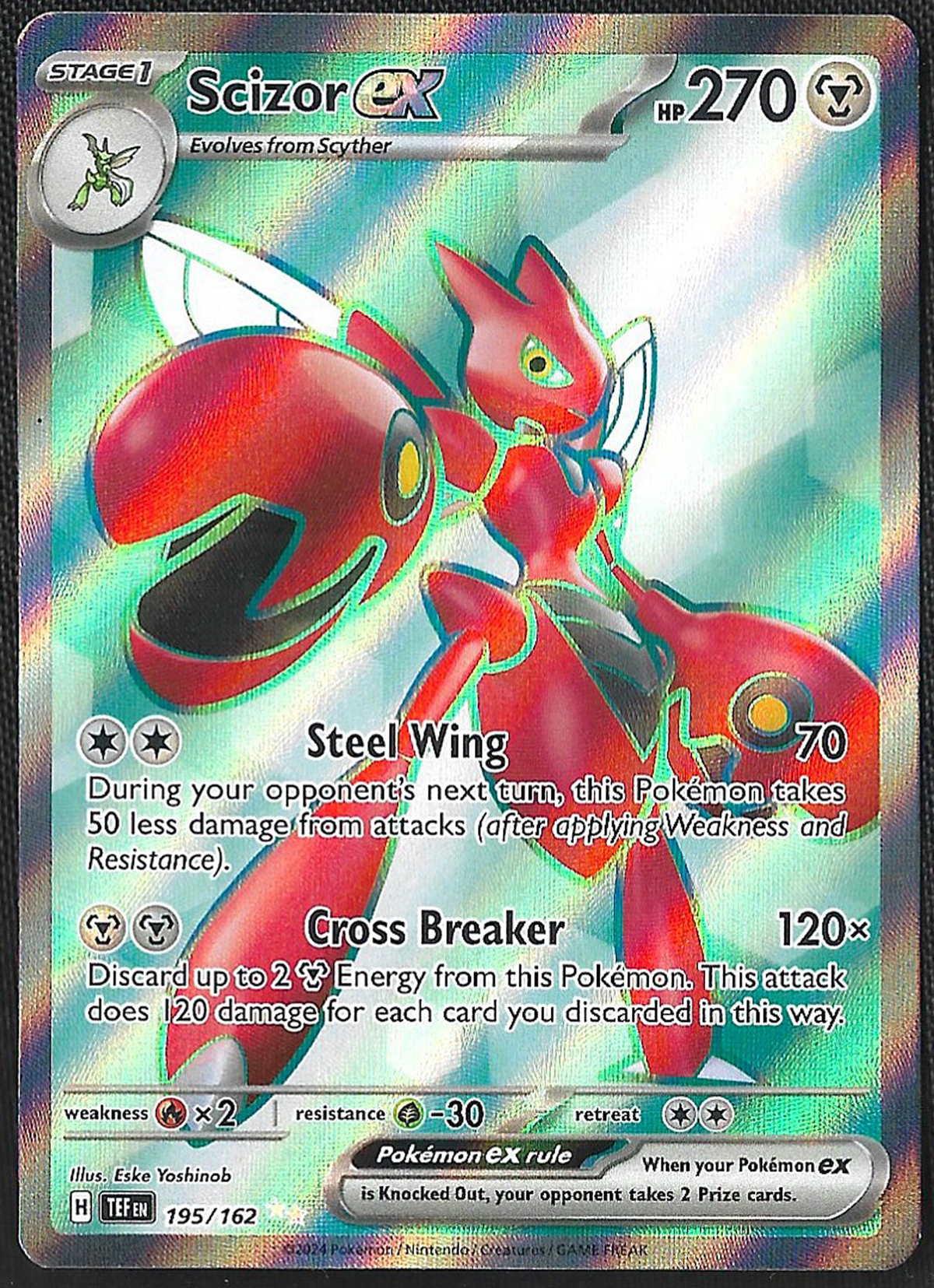 Scizor ex - 195/162 - Temporal Forces - Ultra Rare