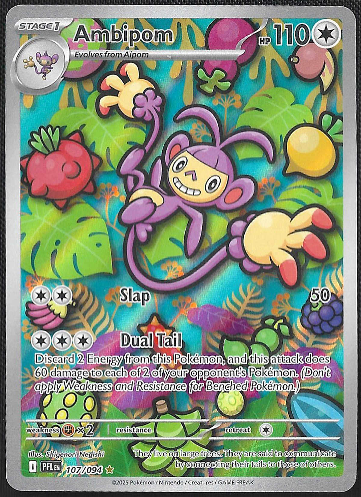 Ambipom - 107/94 - Phantasmal Flames - Illustration Rare