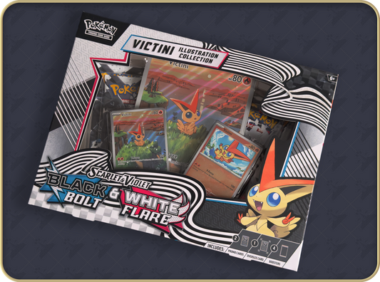 Pokemon TCG: Scarlet & Violet - Unova Victini Illustration Collection Box